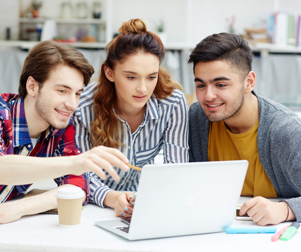 Students learning together at Jyothis Academy